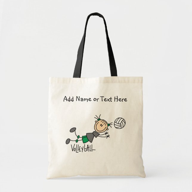 Bolsa Tote Saco fêmea do jogador de voleibol (Frente)