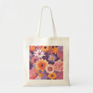 Bolsa Tote Saco Floral Adorável