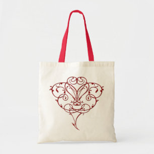 Bolsa Tote Saco Floral de Tote Cardíaca
