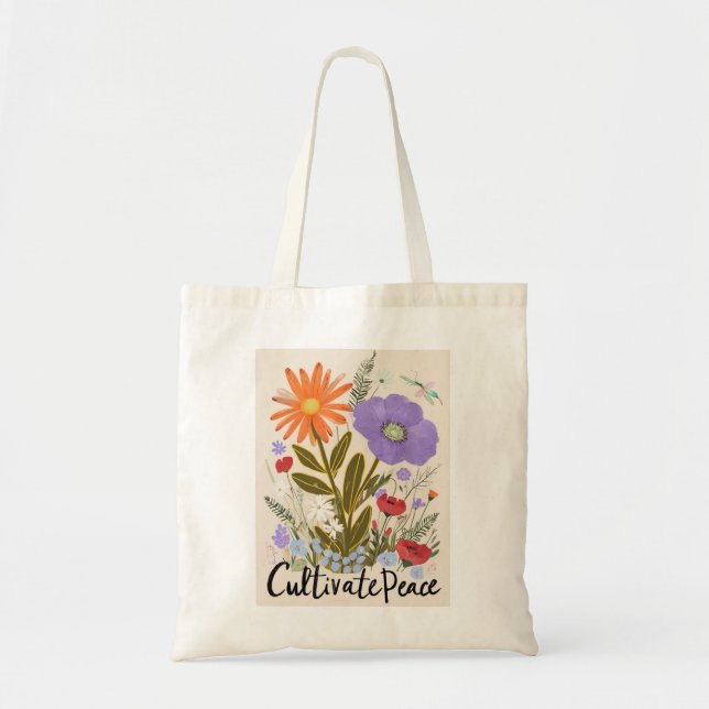 Bolsa Tote Saco Floral Tote (Frente)