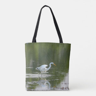 Bolsa Tote Saco Graceful Egret