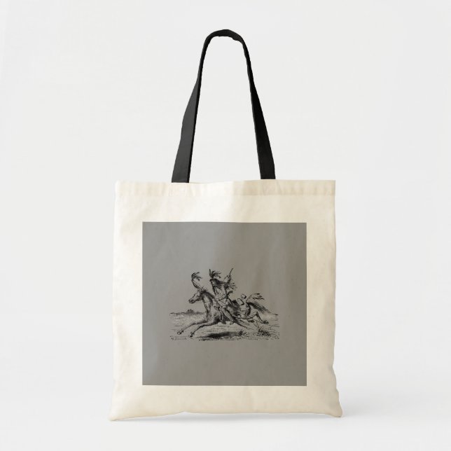 Bolsa Tote Saco Horseback Indiano (Frente)