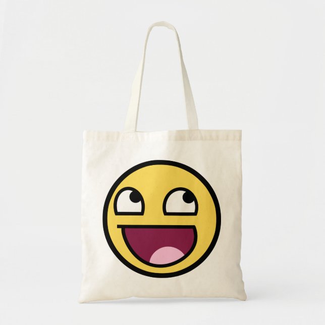 Bolsa Tote Saco impressionante da cara (Frente)