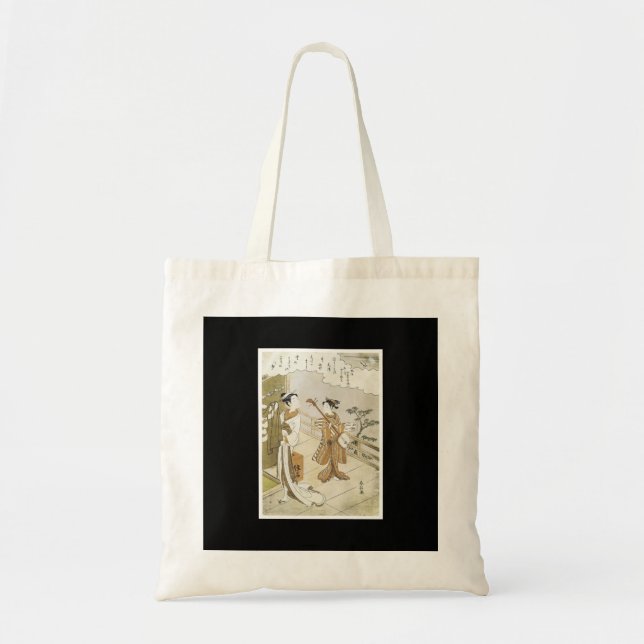 Bolsa Tote Saco japonês antigo da arte (Frente)