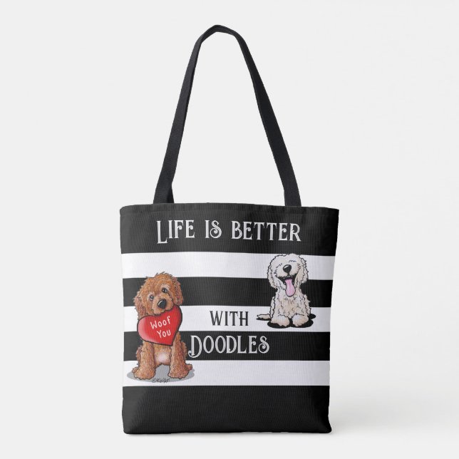 Bolsa Tote Saco KiniArt DoodleMoji (Verso)