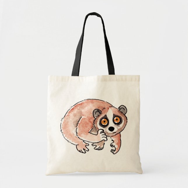 Bolsa Tote Saco lento de Loris (Frente)