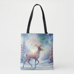 Bolsa Tote Saco Mágico de Natal de Rena