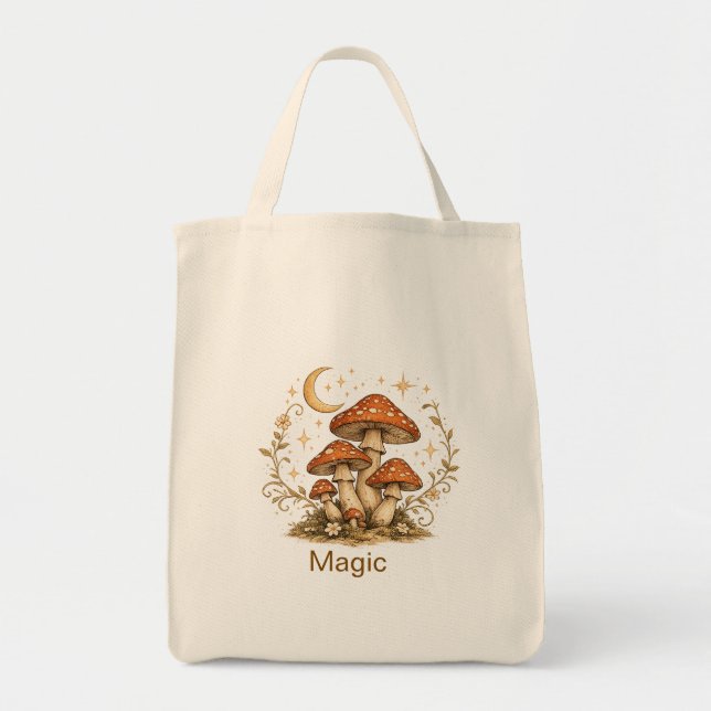 Bolsa Tote Saco Mágico de Tecido com Nome Personalizado de Co (Frente)