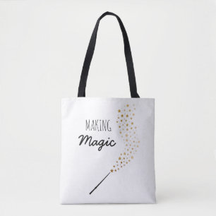 Bolsa Tote Saco mágico do cliente do fazer