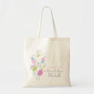 Bolsa Tote Saco moderno da madrinha de casamento do casamento