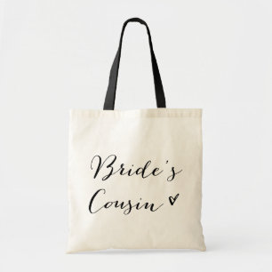 Bolsa Tote Saco moderno preto da caligrafia do primo   da