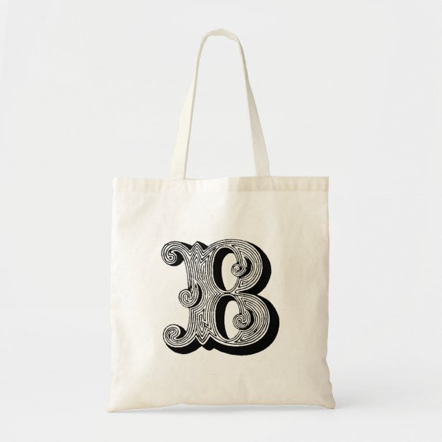 Bolsa Tote Saco Monograma "B" (Frente)
