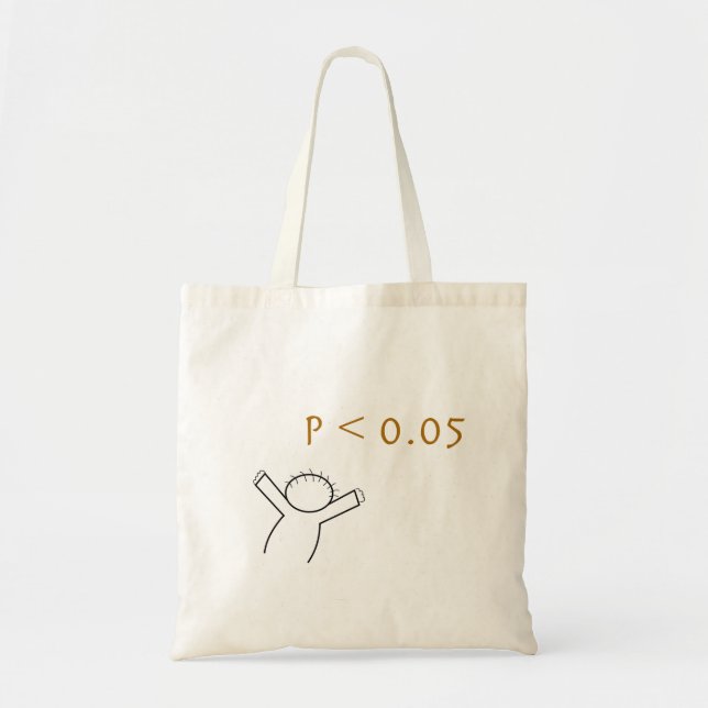 Bolsa Tote Saco P-value para estatísticos (Frente)