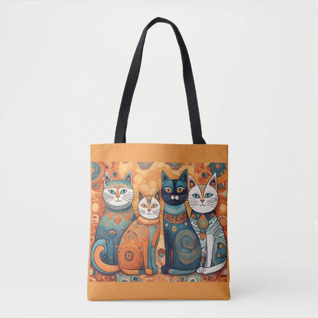 Bolsa Tote saco para gatos calmantes (Frente)