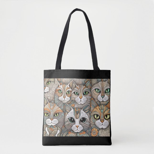 Bolsa Tote saco para gatos calmantes (Frente)