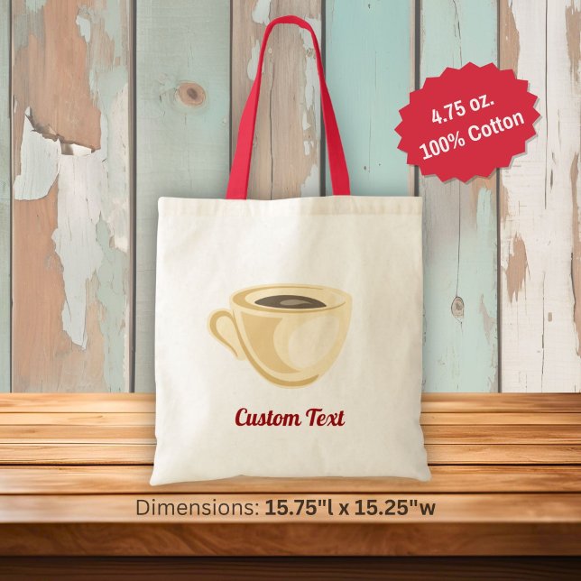 Bolsa Tote Saco para xícara de café (Criador carregado)