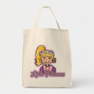 Bolsa Tote Saco pequeno do preto da menina do cabelo louro da