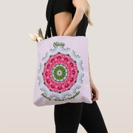 Bolsa Tote Saco Personalizado da Flor do Mês de Janeiro