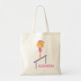 Bolsa Tote Saco personalizado da ginástica das meninas