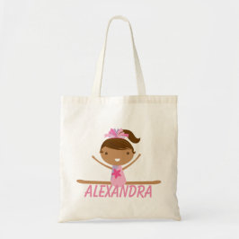 Bolsa Tote Saco personalizado da ginástica das meninas