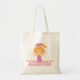 Bolsa Tote Saco personalizado da ginástica das meninas