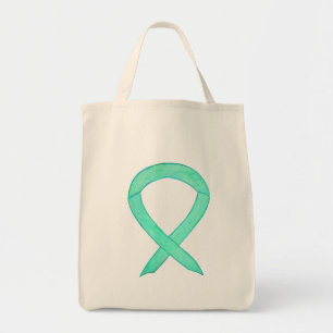 Bolsa Tote Saco Personalizado de Arte de Fita de Sensibilizaç