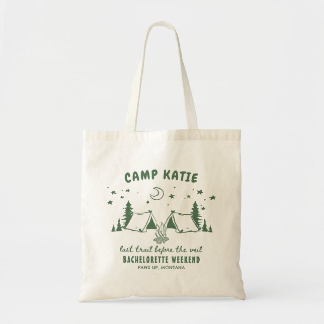 Bolsa Tote Saco Personalizado de Despedida de Solteira de Aca (Frente)