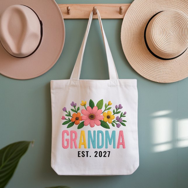 Bolsa Tote Saco Personalizado de Flores Silvestres como Prese (Criador carregado)