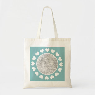 Bolsa Tote Saco personalizado de foto de casamento com foto