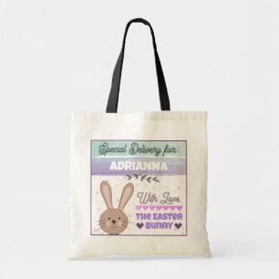 Bolsa Tote Saco Personalizado do Coelhinho da Páscoa