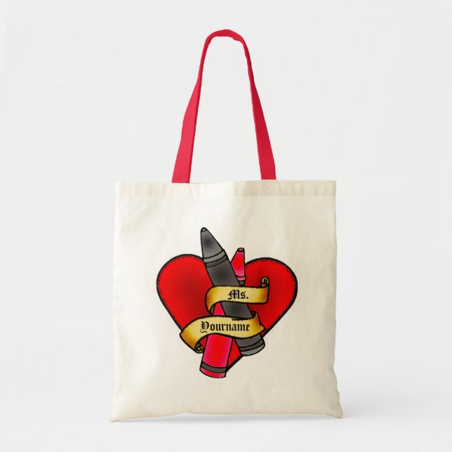 Bolsa Tote Saco personalizado do pastel do professor (Frente)