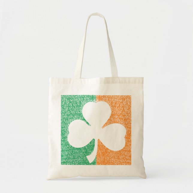 Bolsa Tote Saco personalizado irlandês do Shamrock - escolha  (Frente)