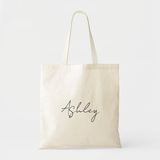 Bolsa Tote Saco Personalizado, Sacolas de Noiva, Saco com Nom (Frente)