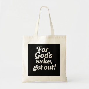Bolsa Tote Saco 'Por Deus, Saia' Divertido