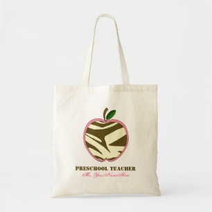 Bolsa Tote Saco pré-escolar do professor - impressão Apple