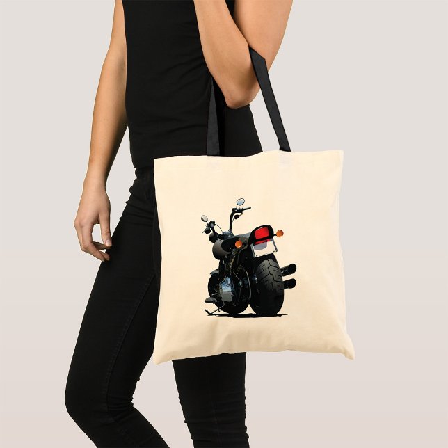 Bolsa Tote Saco preto de motocicleta (Criador carregado)