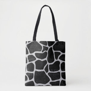 Bolsa Tote Saco preto e cinza