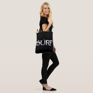 Bolsa Tote saco preto surf
