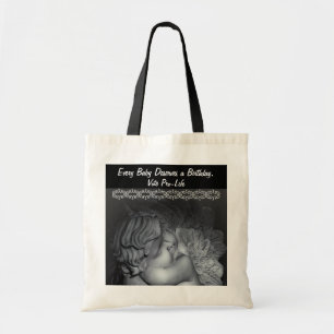 Bolsa Tote saco pró-vida bebê anjo voto pró-vida