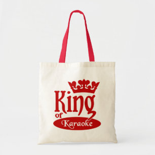 Bolsa Tote Saco Rei de Karaoke - escolha estilo e cor