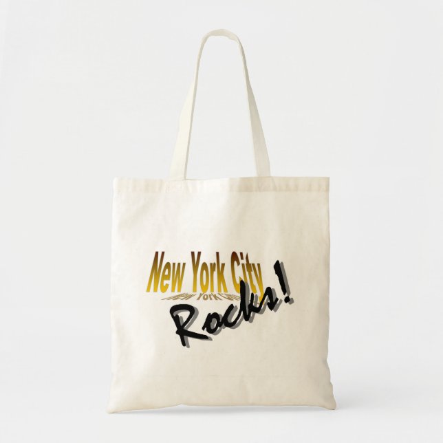 Bolsa Tote Saco - rochas da Nova Iorque! (Frente)
