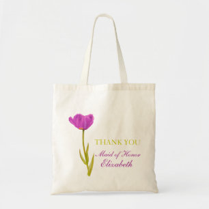 Bolsa Tote Saco roxo da madrinha de casamento do casamento da