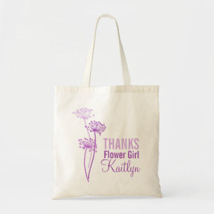 Bolsa Tote Saco roxo moderno do florista da salsa de vacas da