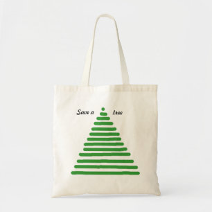 Bolsa Tote Saco - Salvar uma árvore