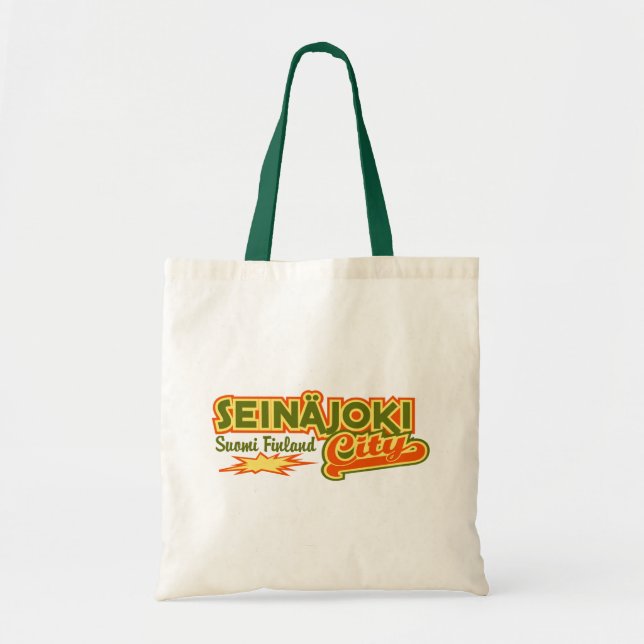 Bolsa Tote Saco Seinäjoki City - escolha o estilo (Frente)