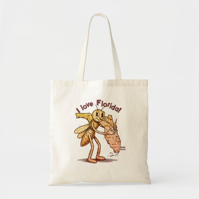 Bolsa Tote Saco Skeeter Love Florida (Frente)