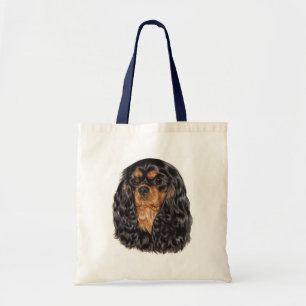Bolsa Tote Saco: Spaniel de rei Charles descuidado