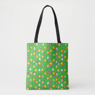 Bolsa Tote Saco temático de futebol com camisas de ouro lara
