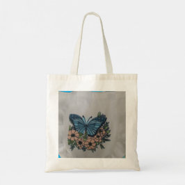Bolsa Tote Saco tote com borboleta e florais
