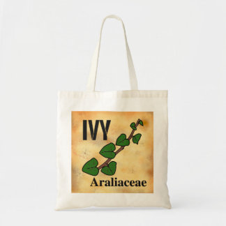 Bolsa Tote Saco Tote com desenho de arte linear de hera em pa